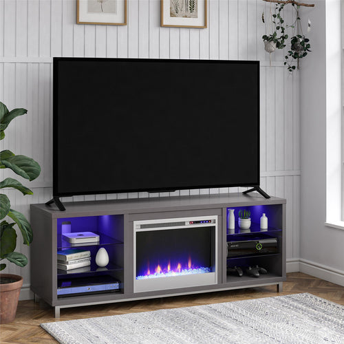 Ameriwood Home Lumina Fireplace TV Stand for TVs up to 70